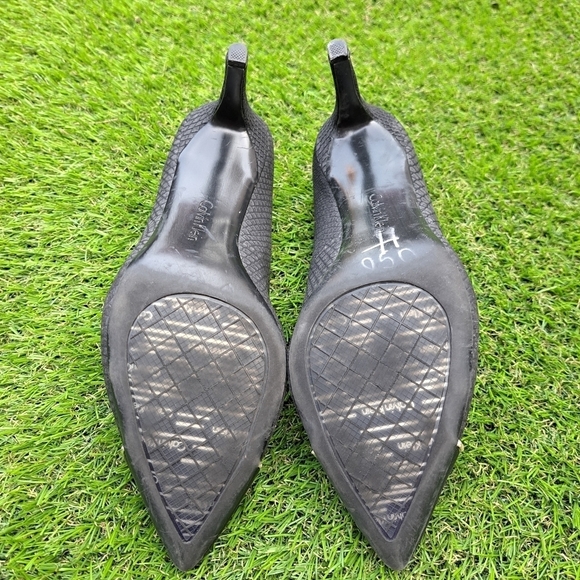 Calvin Klein Belino Black Pointed Toe Slip On Pump Size 7.5 - Picture 12 of 15